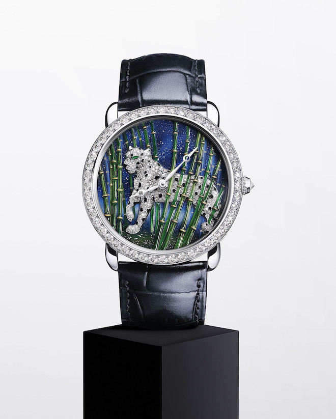 Ronde Louis Cartier Enamel Filigree