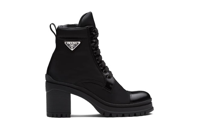 prada brushed leather booties