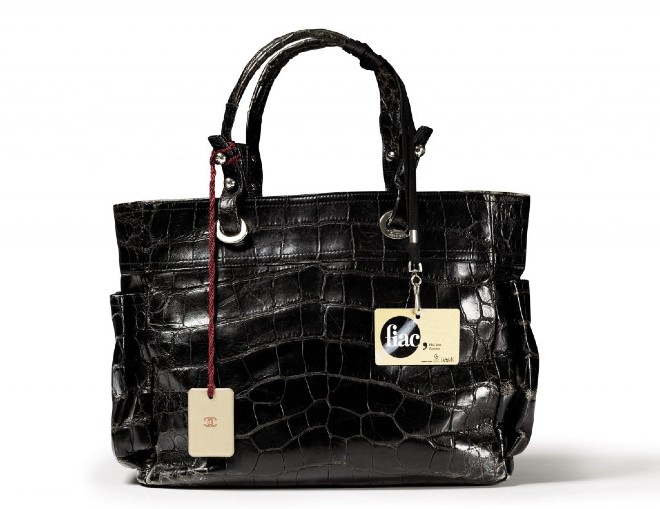 karl lagerfeld chanel crocodile tote