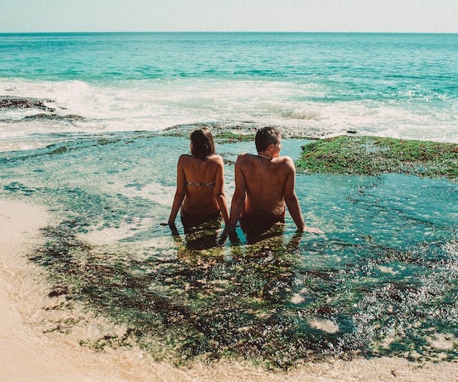 couple on the beach