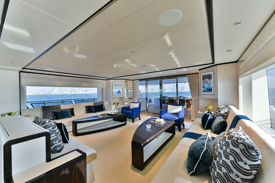 Gulf Craft Majesty 120 main saloon