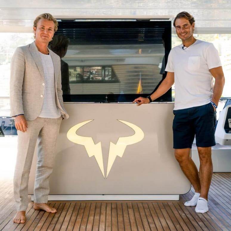 Nico Rosberg and Rafa Nadal