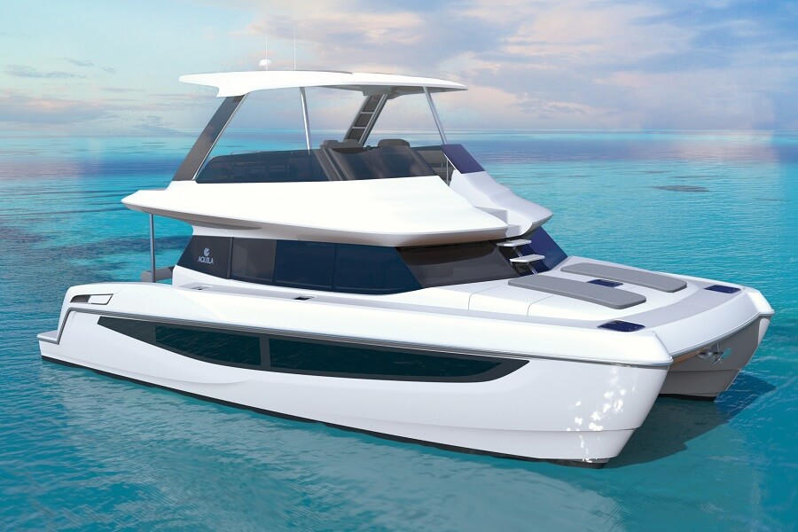 CGI of Aquila 42 Yacht