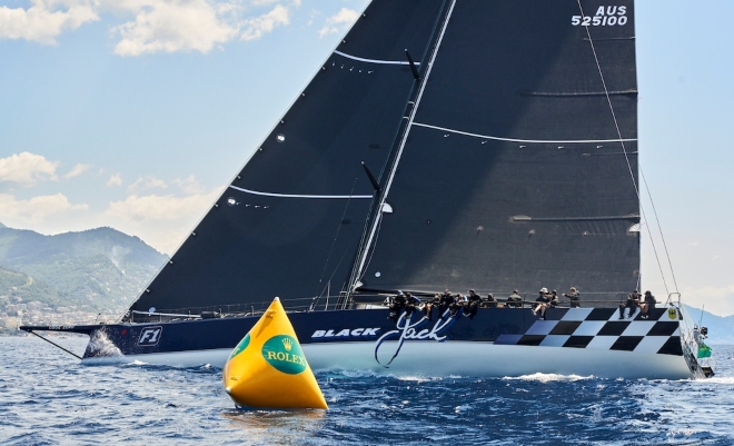 Rolex, Giraglia, Red Bandit, Carl-Peter Forster, overall, win, Black Jack, Peter Harburg, Australia, Alfa Romeo 2, Esimit Europa 2, Reichel/Pugh, line honours, Magic Carpet Cubed, Sir Lindsay Owen-Jones, Wallycento, Saint-Tropez, Giraglia rock, Genoa, France, Corsica, Italy, Yacht Club Italiano, YCI, Société Nautique de Saint-Tropez, Yacht Club de France, Yacht Club Sanremo