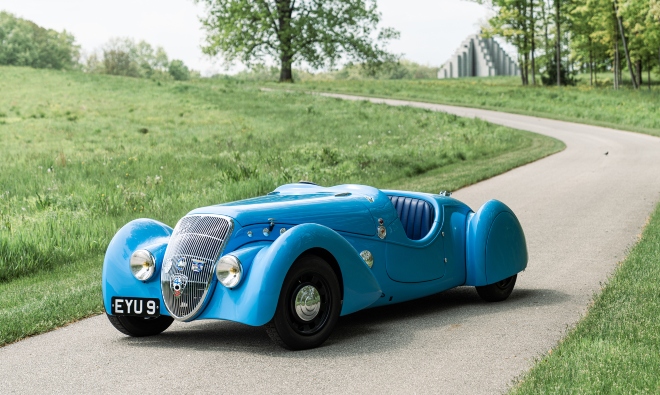 1938 Peugeot 402 Darl’mat Special Sport Competition Roadster (Estimate: US$1,100,000 – $1,300,000)
Photo copyright and courtesy of Gooding & Company. Image by Josh Hway.