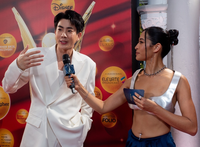 Il thailandese Jumpol Adulkittiporn sul red carpet degli Awards 2022. Foto: AACA