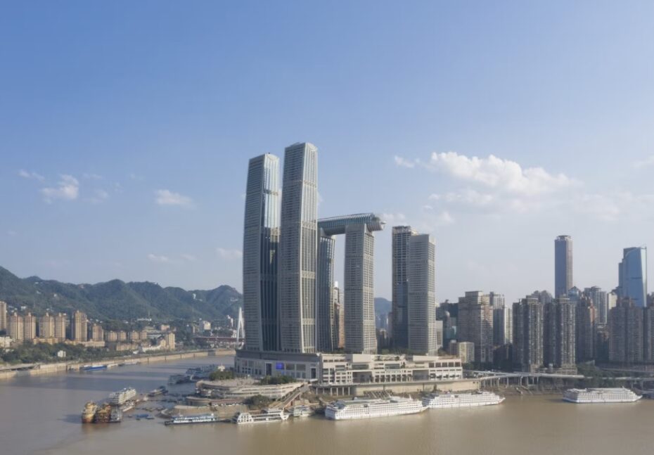 The Crystal skyscraper.