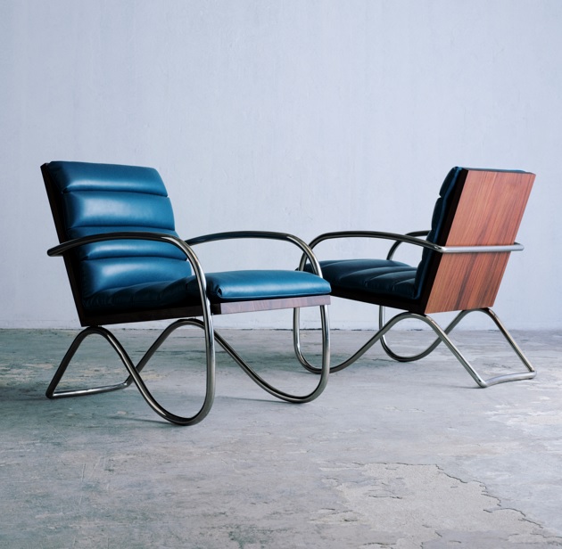 Le Fauteuil Visiteur Indochine (1943) armchairs, Saint Laurent.