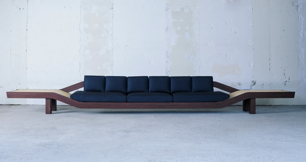 La Banquette de la Résidence de l’Ambassadeur du Japon à Paris (1967) sofa, Saint Laurent.