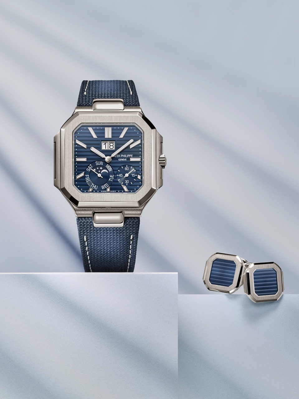 Patek Phlippe Cubitus Ref. 5822P and cufflinks