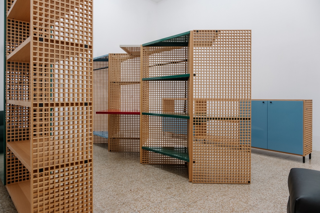 Industrial grids called Rasters were the highlight of the BD Barcelona + Muller Van Severen collaboration. Image: BD Barcelona.