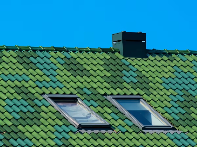 Roof tiles with special radiative cooling coatings help to reflect heat. Image: The Economic Times.