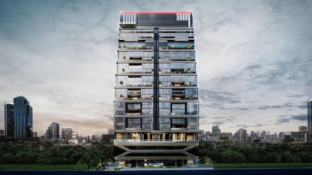 One of the most anticipated luxury homes in Bangkok that investors are eyeing — Porsche Tower Bangkok. Image: Porsche Design Tower in Bangkok.