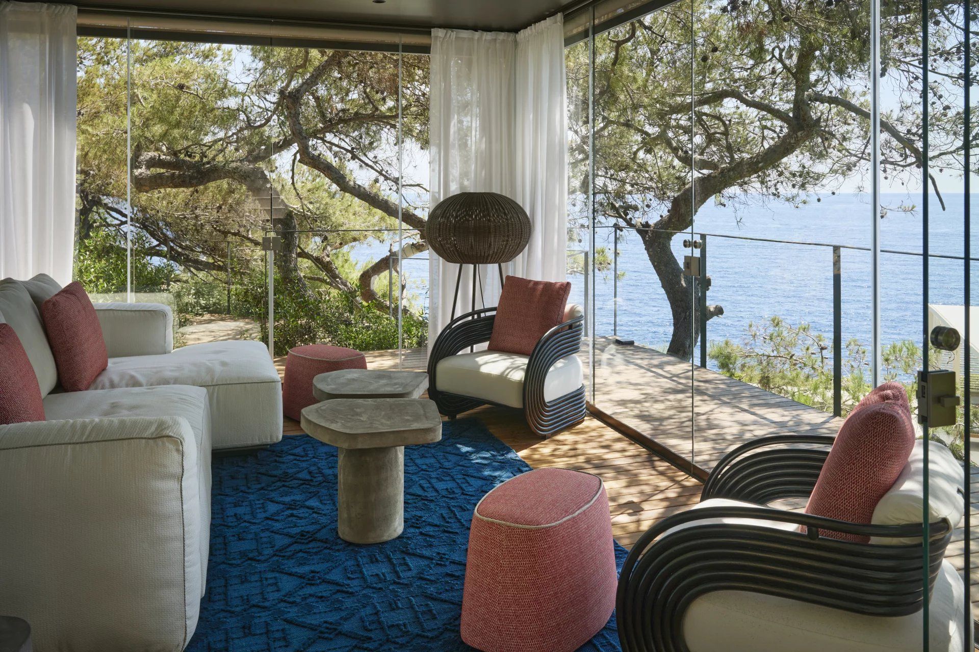 Enjoy stunning coastal views from your living room. Image: Savills.
