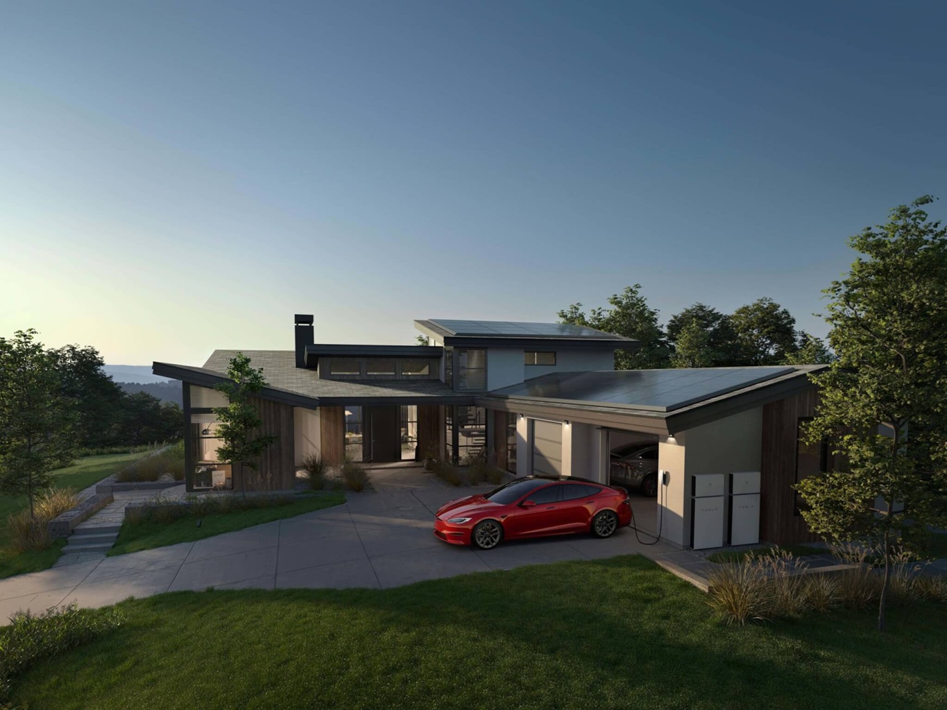 Some private estates have integrated Tesla Powerwall or similar residential battery systems to remain independent. Image: solartechnologies.com