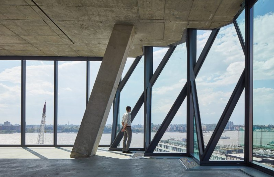 The interior of Solar Carve Tower. Image: Studio Gang.