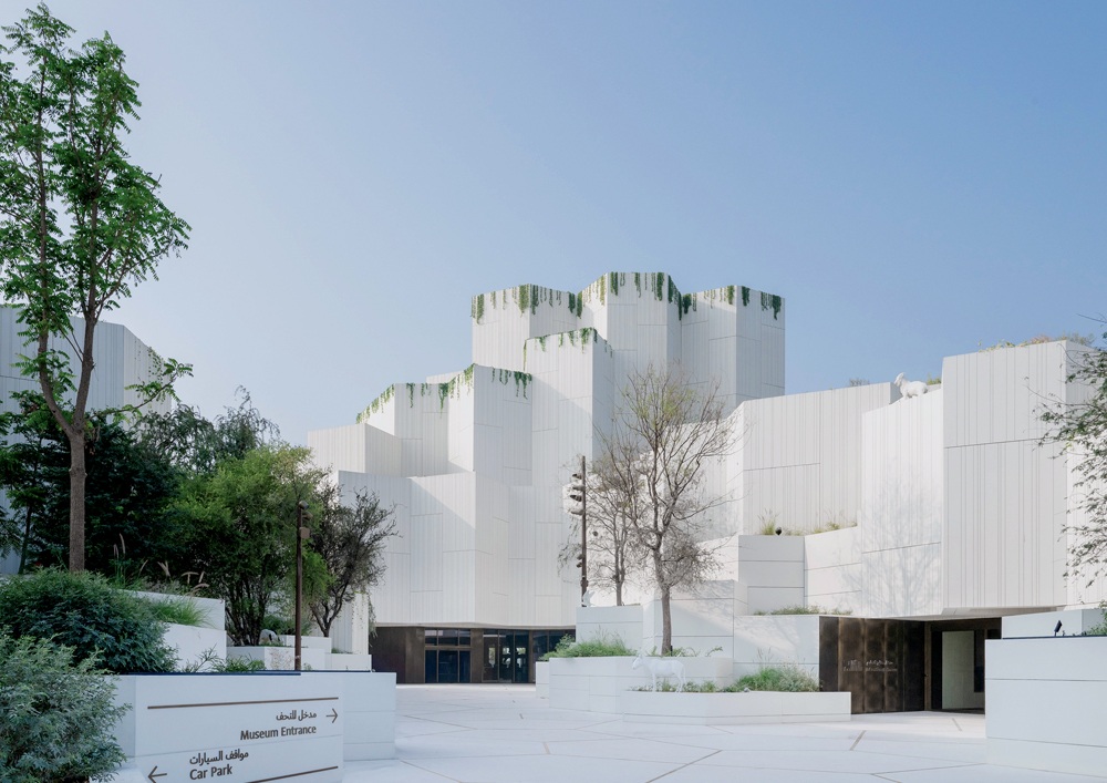 The facade of Natural History Museum in Abu Dhabi. Image: mecanoo.nl.