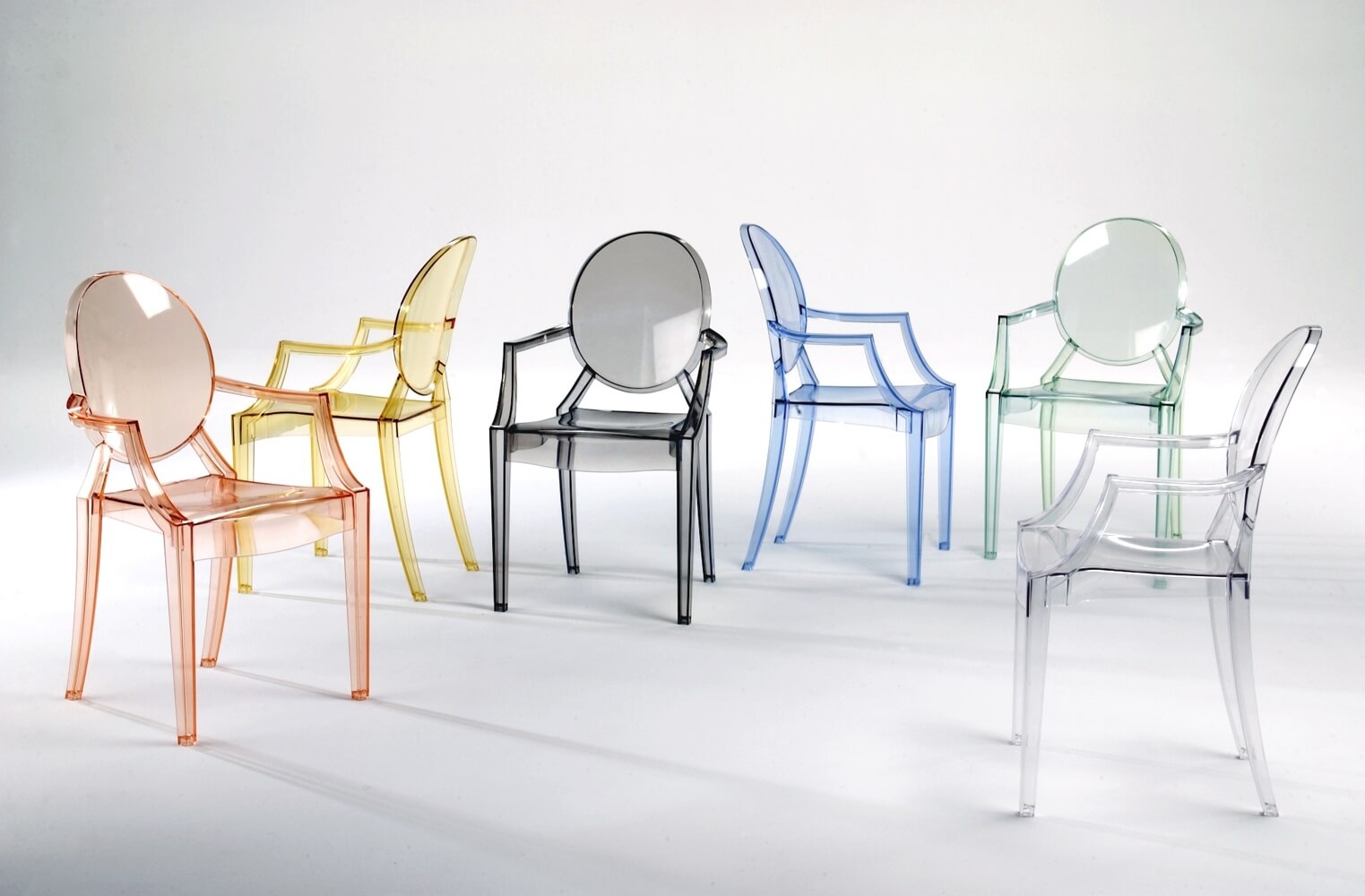 Louis Ghost chair designed my Philippe Starck for Kartell. Image: Kartell.