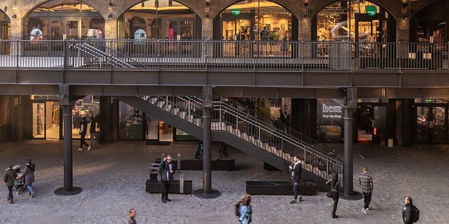 Many of the staircases have been preserved at The Coal Drops Yard. Image: istructe.com